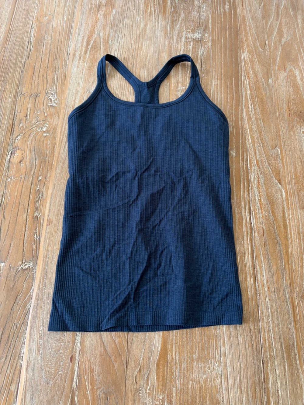 lululemon athletica Navy Ribbed Racerback Tank